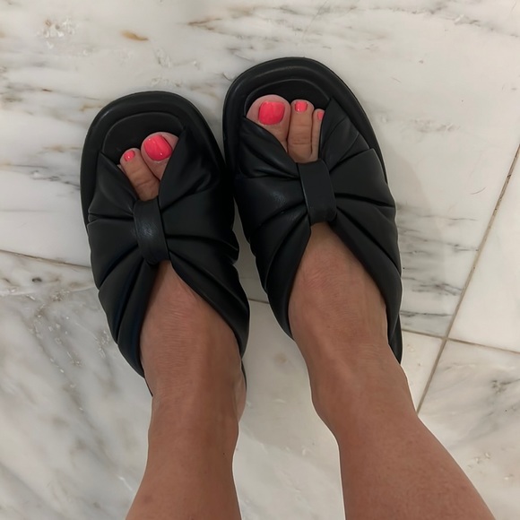 Balenciaga back leather knotted slides / mules size 36 - Picture 4 of 6